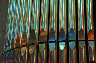 organ pipes, close-up